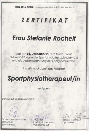 Sportphysiotherapeutin