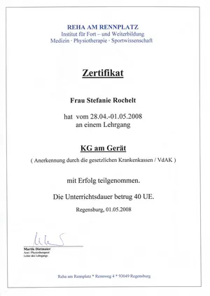 Therapeutisches Gerätetraining